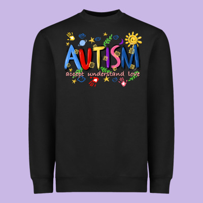 Autism Accept Understand Love Heavyweight Sweatshirt Designed By Artiststas