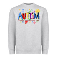 Heather Grey autism accept understand love Heavyweight Sweatshirt - Artiststas