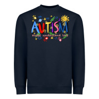 Navy autism accept understand love Heavyweight Sweatshirt - Artiststas