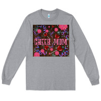 Heather Grey cheer mom party Long Sleeve Tee - LillyAllenDesigns