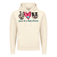 Vintage Artic Peace Love Boston Terrier Vintage Hoodie - Jasminsmagicworld
