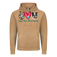 Vintage Camel Peace Love Boston Terrier Vintage Hoodie - Jasminsmagicworld