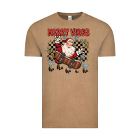 Vintage Coffee merry vibes ho ho ho Vintage Tee - MaliasSmallBusiness