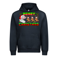 Navy Merry Christmas Urban Hoodie - CowhideDigitalArt