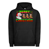 Pigment Black Merry Christmas Urban Hoodie - CowhideDigitalArt