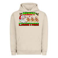 Pigment French Oak Merry Christmas Urban Hoodie - CowhideDigitalArt