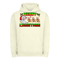 Pigment Pistachio Merry Christmas Urban Hoodie - CowhideDigitalArt