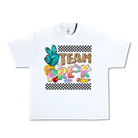White team pre k Urban Heavy Tee - NancyCooperArtShop