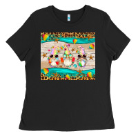 Black summer gnomes Ladies Tee - Artiststas