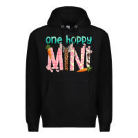 Black One hoppy Mini Easter Day Premium Hoodie - HowdyJamesFarm