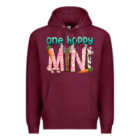 Burgundy One hoppy Mini Easter Day Premium Hoodie - HowdyJamesFarm