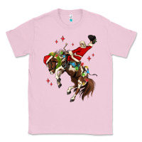Bubblegum Pink christmas cowboy santa Classic Tee - MaliasSmallBusiness