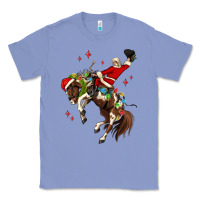 Colony Blue christmas cowboy santa Classic Tee - MaliasSmallBusiness