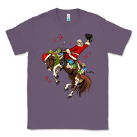 Lavender christmas cowboy santa Classic Tee - MaliasSmallBusiness