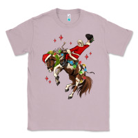 Lilac christmas cowboy santa Classic Tee - MaliasSmallBusiness
