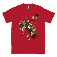 Red christmas cowboy santa Classic Tee - MaliasSmallBusiness