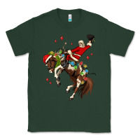 Sports Green christmas cowboy santa Classic Tee - MaliasSmallBusiness