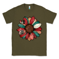 Army Green Christmas sunflower Classic Tee - CowhideDigitalArt