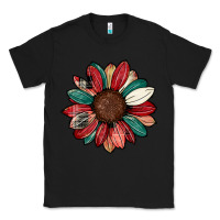Black Christmas sunflower Classic Tee - CowhideDigitalArt