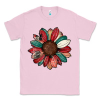Bubblegum Pink Christmas sunflower Classic Tee - CowhideDigitalArt