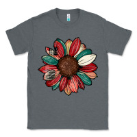 Charcoal Heather Christmas sunflower Classic Tee - CowhideDigitalArt