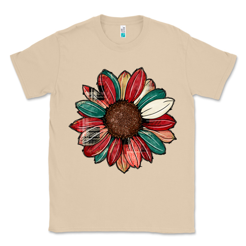 Christmas Sunflower Classic Tee by CowhideDigitalArt | Teevron