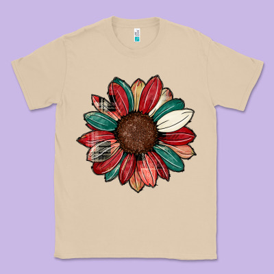 Christmas Sunflower Classic Tee Designed By Cowhidedigitalart