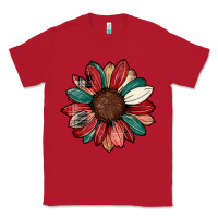 Red Christmas sunflower Classic Tee - CowhideDigitalArt