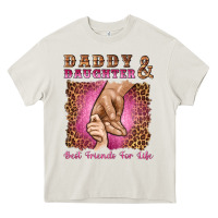 Cream daddy and daughter best friends for life Heavy Core Tee - Artiststas