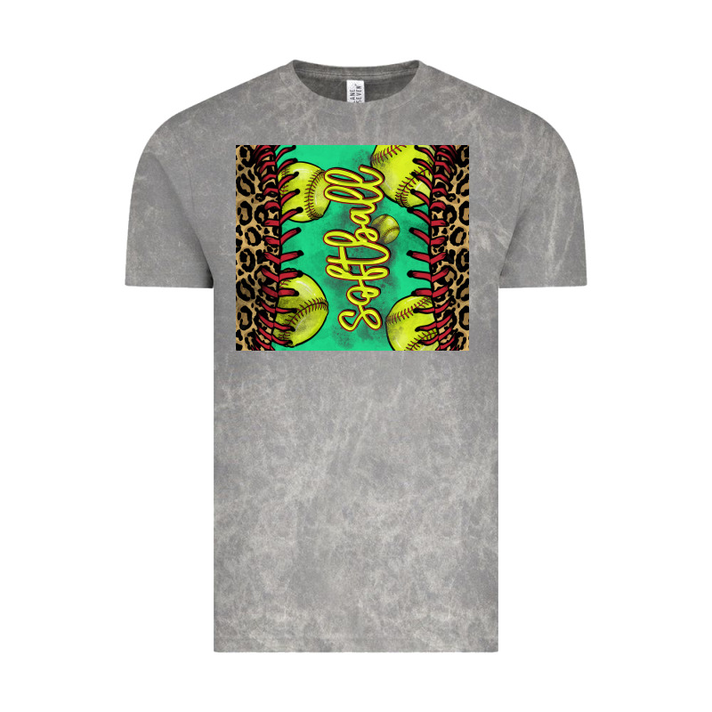 Softball Leopard Vintage Tee by NancyCooperArtShop | Teevron