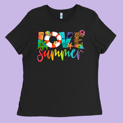 Love Summer Ladies Tee Designed By Artiststas