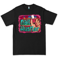 Black nail hustler serape leopard background Premium Tee - Artiststas