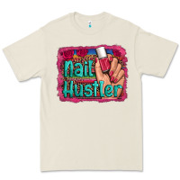 Bone nail hustler serape leopard background Premium Tee - Artiststas