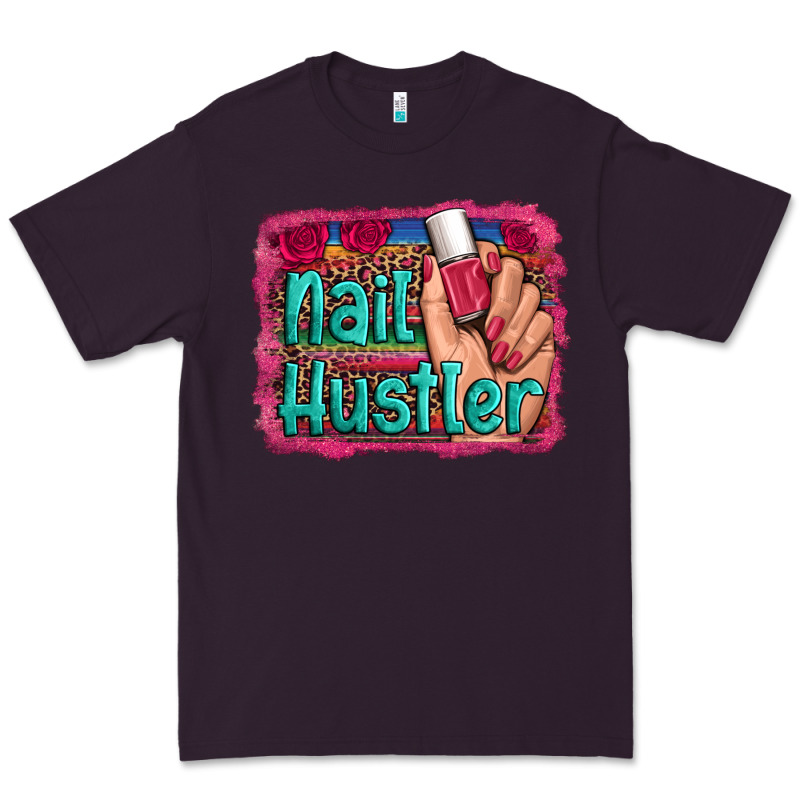 Nail Hustler Serape Leopard Background Premium Tee by Artiststas | Teevron