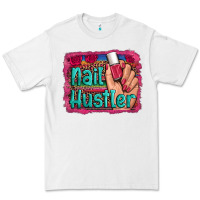 White nail hustler serape leopard background Premium Tee - Artiststas