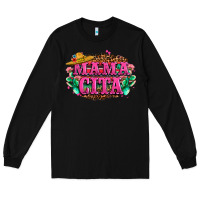 Black vibrant fiesta typography Long Sleeve Tee - LillyAllenDesigns