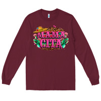 Burgundy vibrant fiesta typography Long Sleeve Tee - LillyAllenDesigns