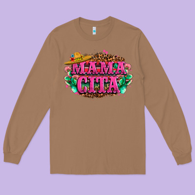 Vibrant Fiesta Typography Long Sleeve Tee Designed By Lillyallendesigns
