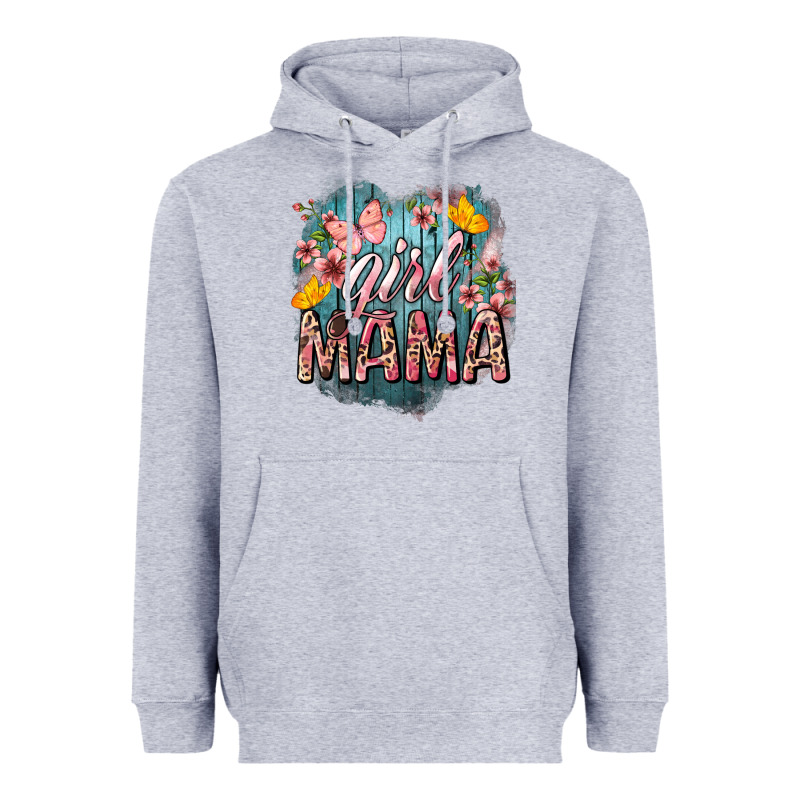 Girl Mama Butterfly Mother's Day Heavyweight Hoodie by HowdyJamesFarm | Teevron