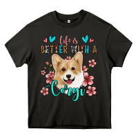 Asphalt life is better with a corgi Heavy Core Tee - Jasminsmagicworld