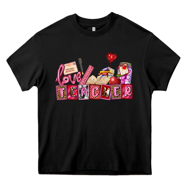 Valentines Day Teacher Heavy Core Tee by AdoDesignShop | Teevron