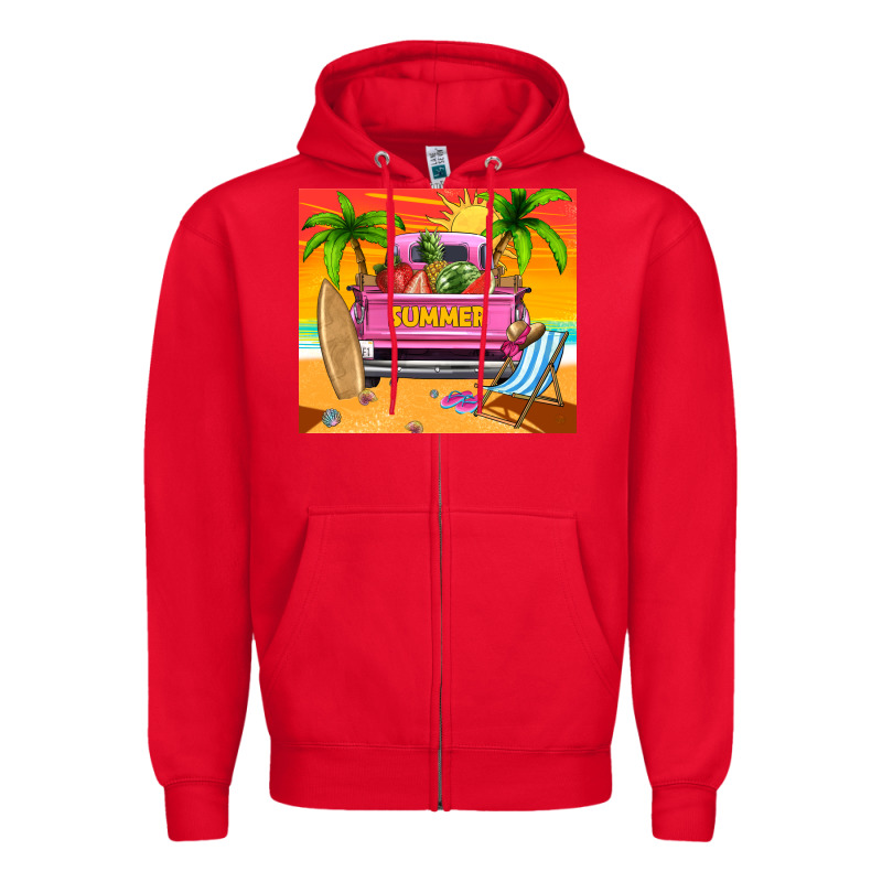 Summer Truck Zipper Hoodie by TumblerDesignByShophia | Teevron