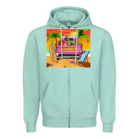 Seafoam summer truck Zipper Hoodie - TumblerDesignByShophia