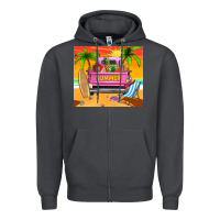 Smoke summer truck Zipper Hoodie - TumblerDesignByShophia