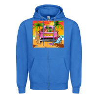 True Royal summer truck Zipper Hoodie - TumblerDesignByShophia