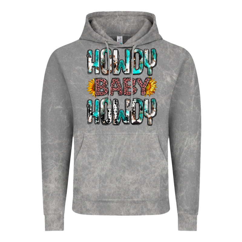 Western Howdy Baby Howdy Vintage Hoodie by NancyCooperArtShop | Teevron