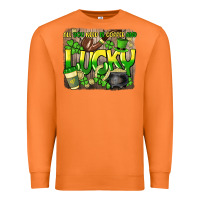 Carrot All you need is coffee and lucky St. Patrick's Premium Sweatshirt - HowdyJamesFarm
