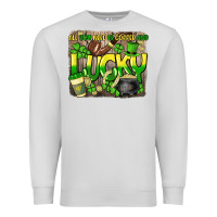 Dove Grey All you need is coffee and lucky St. Patrick's Premium Sweatshirt - HowdyJamesFarm