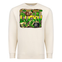 Sandshell All you need is coffee and lucky St. Patrick's Premium Sweatshirt - HowdyJamesFarm