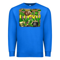 True Royal All you need is coffee and lucky St. Patrick's Premium Sweatshirt - HowdyJamesFarm